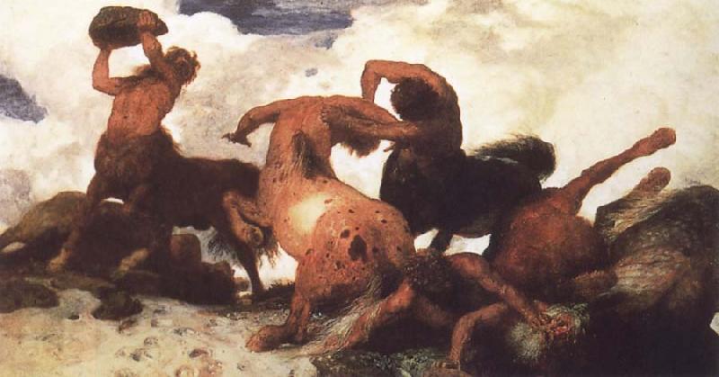 Arnold Bocklin Centaur Fight China oil painting art